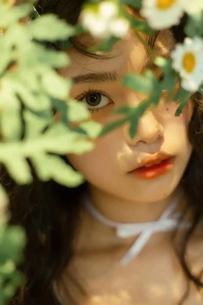 少女写真 #森系少女 #花仙 - 抖音