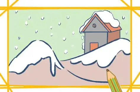 下雪了简笔画下雪了简笔画图片大全