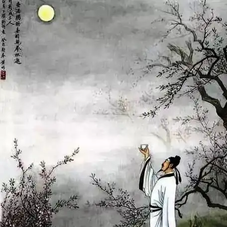 月下独酌,李白难掩孤独:举杯邀明月,对影成三人