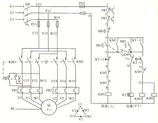 任务书 一,施工任务描述 一车间新进了一台双速电机