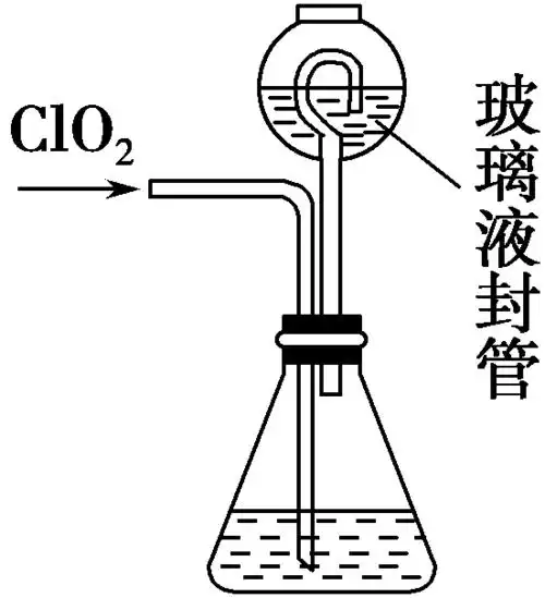 的碘化钾,用100 ml水溶解后,再加3 ml硫酸溶液;在玻璃液封管中加入水