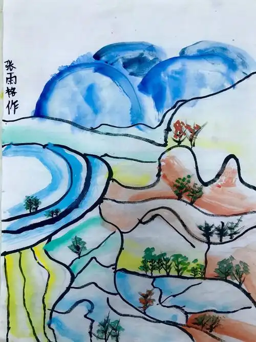 元阳梯田,画的非常棒