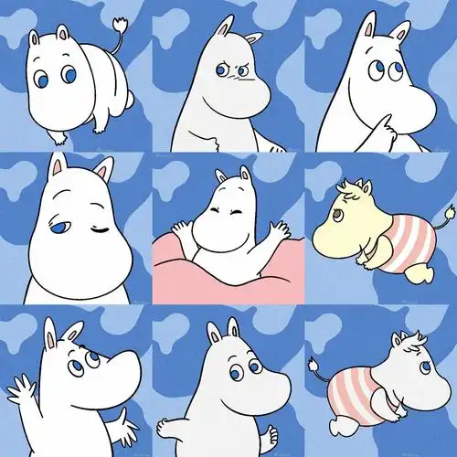 今日分享moomin姆明小河马来自芬兰9194的小胖胖超级可爱呀 也有