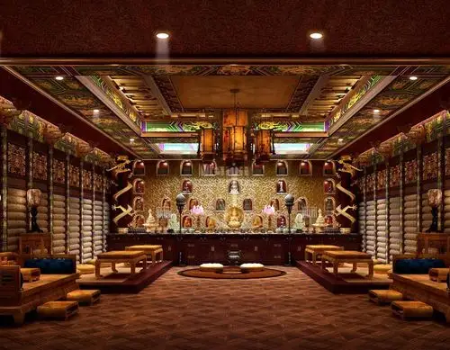 别墅佛堂效果图