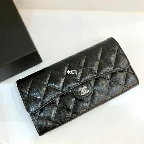 9890 香奈儿 长钱包黑银