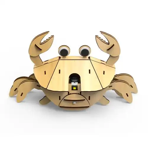 儿童科技小制作电动螃蟹车材料包小学生男孩科学手工自制玩具 120电动