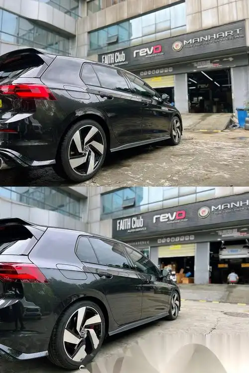 高尔夫8代gti: -rss电调绞牙避震, 完美无损对接原车控制, 一键切换软