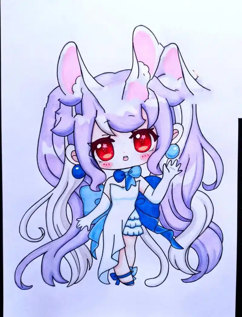 十二星座双子座女孩原创手绘简笔画画的日常 原创(第5幅) 十二星座