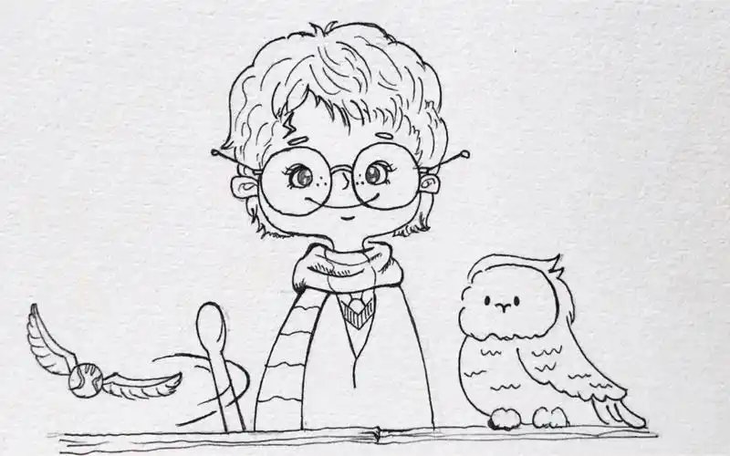 q版哈利波特简笔画