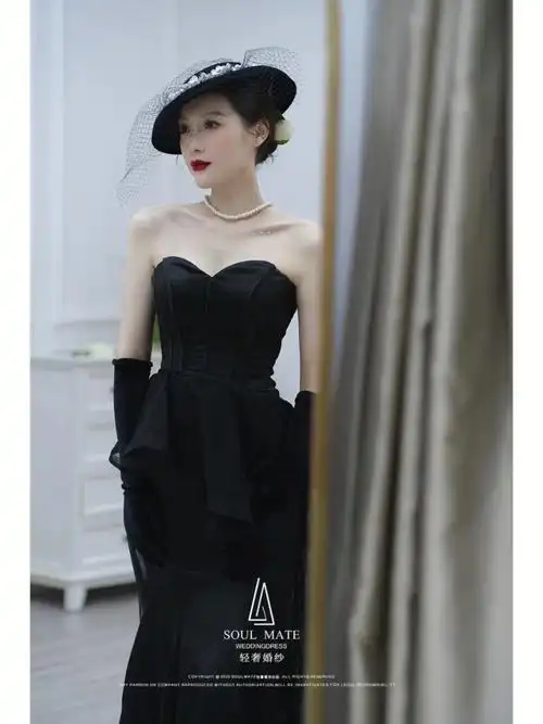 赫本复古风78气场女王新娘造型