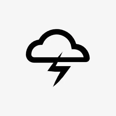 打雷icon线性小图标png下载