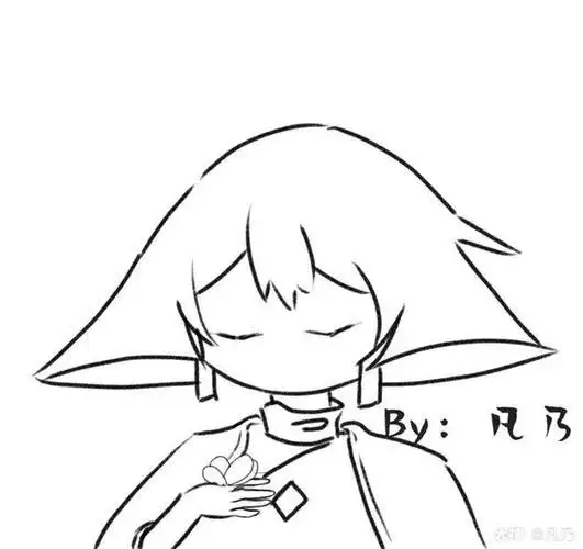 光遇简笔画 菇菇美人临摹 光遇雨妈简笔画简笔画