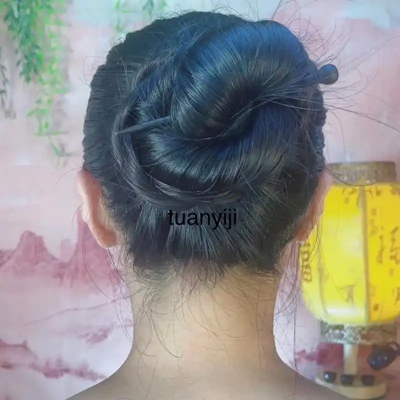 7.12#盘发 #长发 #发髻.2023.7.12 - 抖音