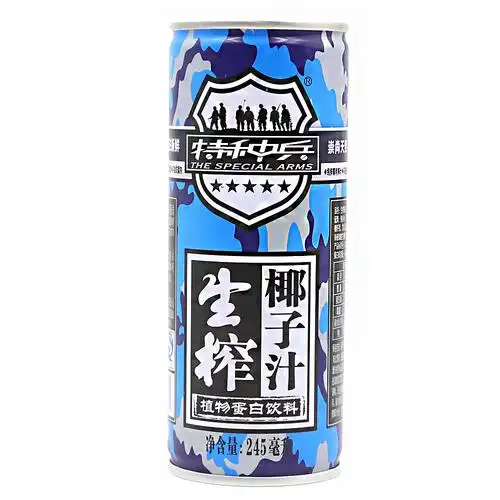 【天猫超市】 特种兵 生榨椰子汁245ml 椰汁植物蛋白饮料婚庆