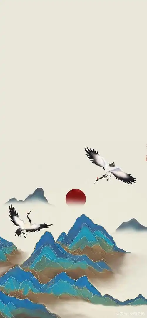 中国风,唯美仙鹤