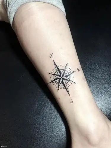 指南针纹身_纹身图案手稿图片_丁小琴的纹身作品集