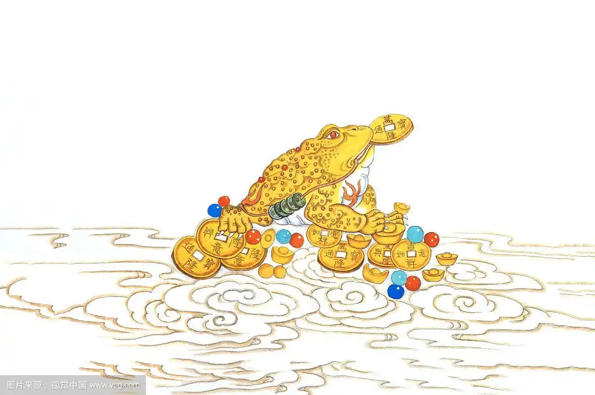 国画,三脚蟾蜍,蟾蜍