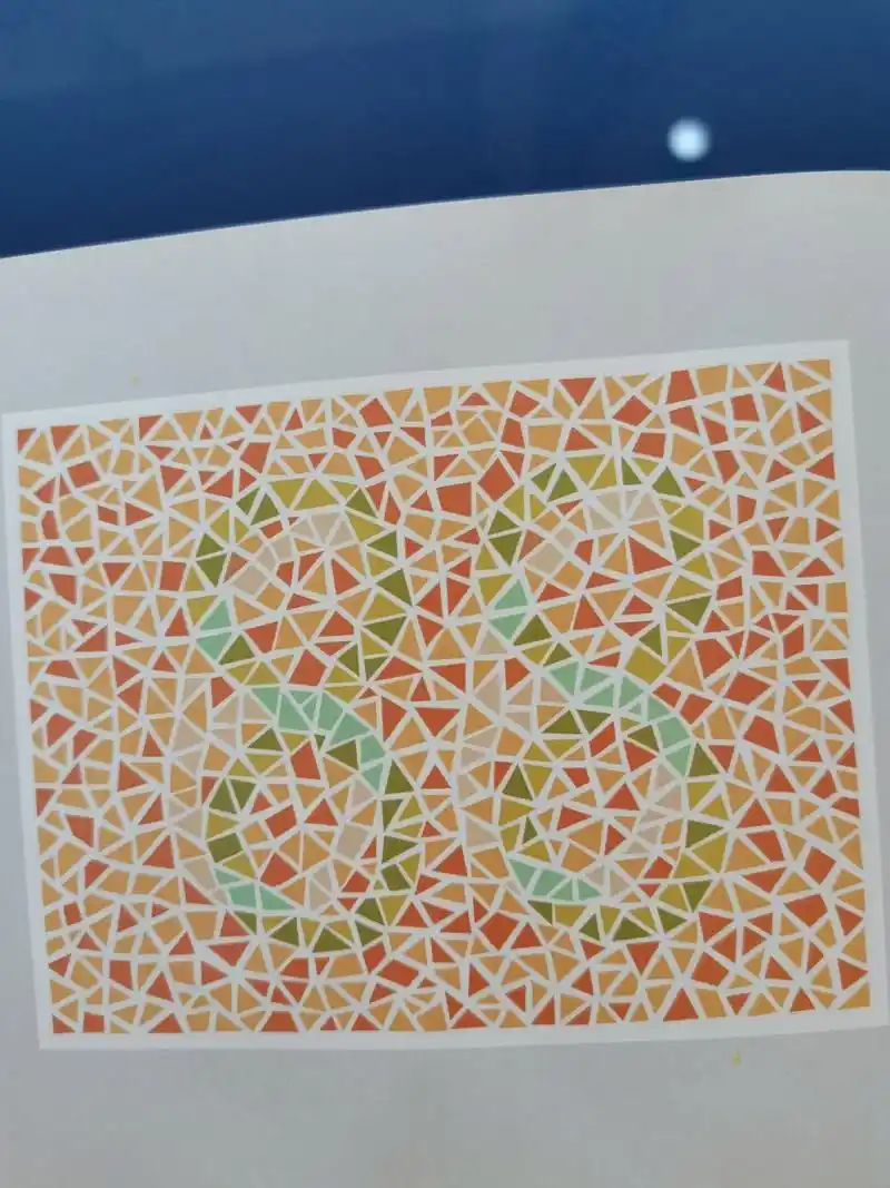 如果看不清楚的就是有轻微的色弱