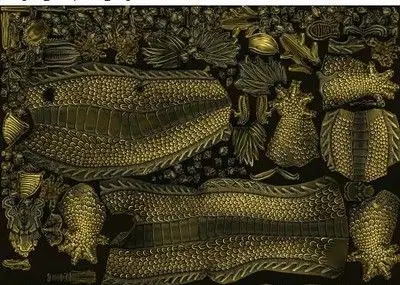 高质量 缠金龙雕塑    二龙缠身    次世代   中国龙     简模雕塑