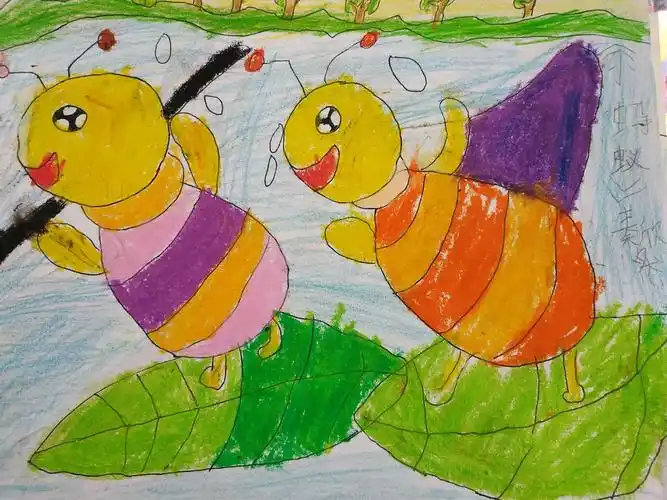 七彩梦书画室趣味绘画——小蚂蚁游碧湖