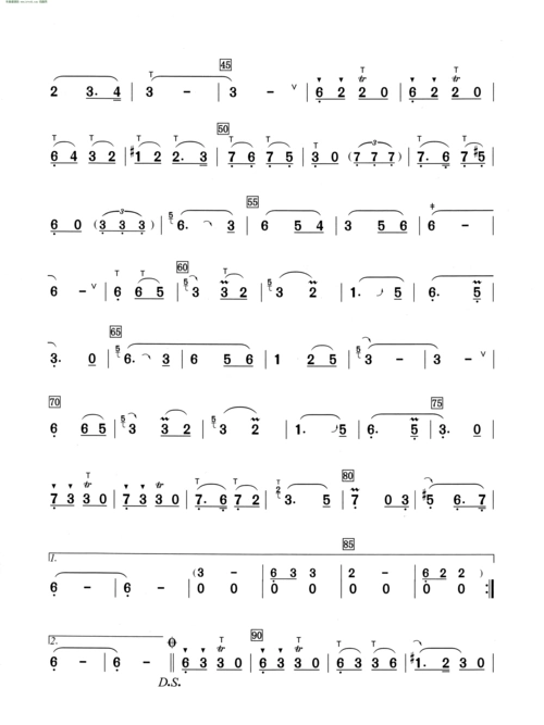 多情的巴乌葫芦丝演奏提示版