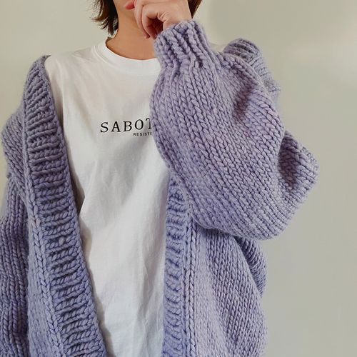 材料包慵懒风羊毛手工diy大外套毛衣ins热门款棒针编织毛线手作