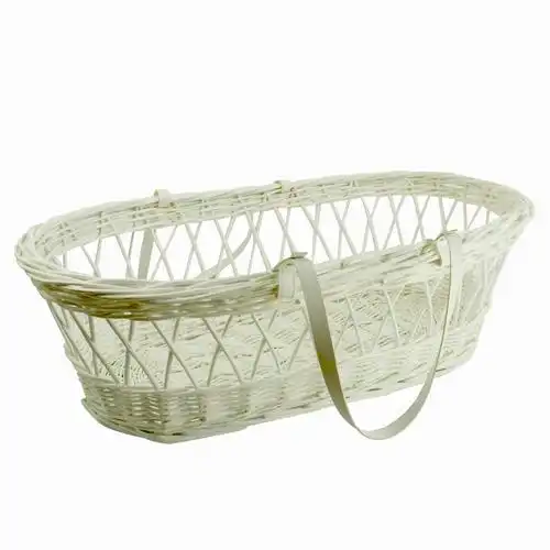 圆形婴儿装饰柳条篮为婴儿