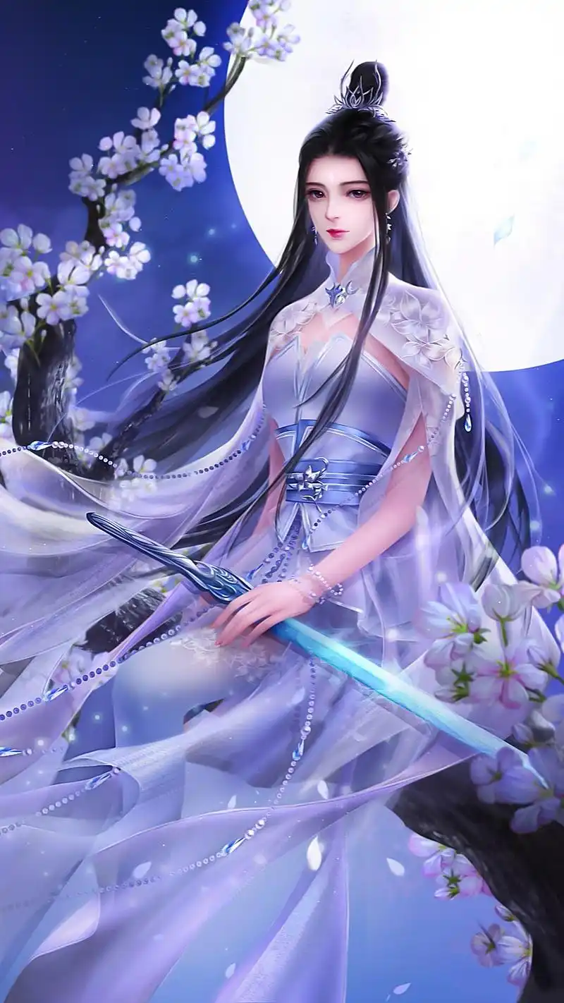 《诛仙》陆雪琪手机壁纸:十年舞剑意难断,再见鬼厉泛相思