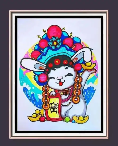 天津市和平区美术教师贺新年玉兔迎春优秀作品展