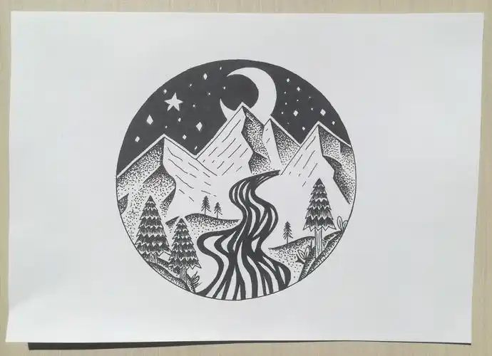 北京市房山第四中学《黑白装饰画》美术作品展 - 美篇