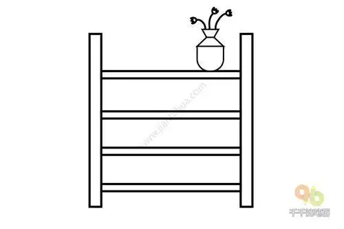 商品架子的简笔画