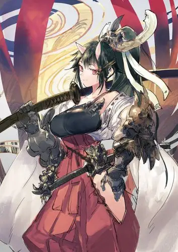 拔剑吧少女二次元武器娘手机壁纸