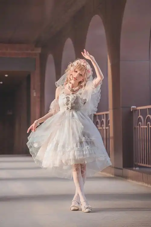 现货包邮小花嫁花晨曦之诗叽咕lolita洋装花嫁lolita洛丽塔