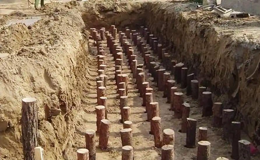 松木桩支撑起的岭南传统建筑