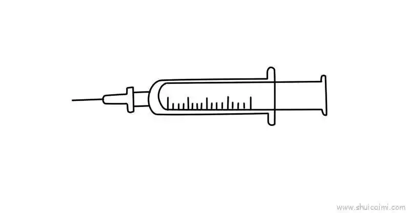 打针的简笔画怎么画注射器简笔画带颜色注射器简笔画带颜色