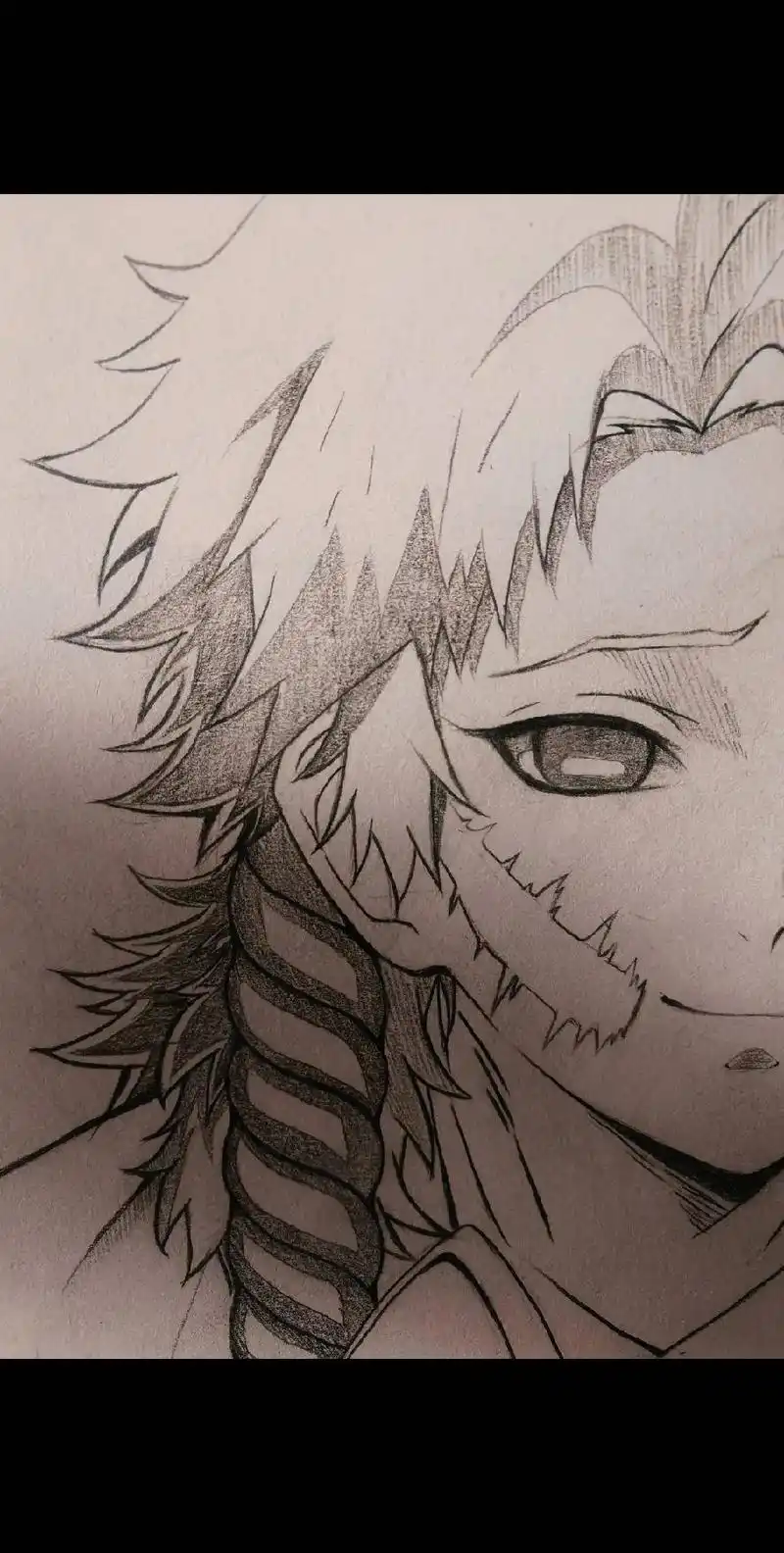 鬼灭之刃手绘#鬼灭之刃#锖兔 炭治郎:我打赢后,他笑了. - 抖音