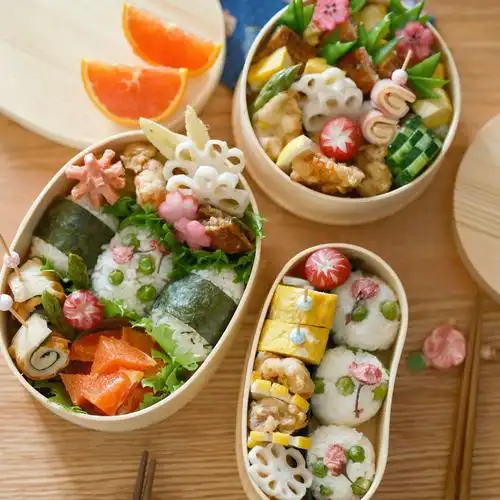 便当盒日式木质大额优惠券