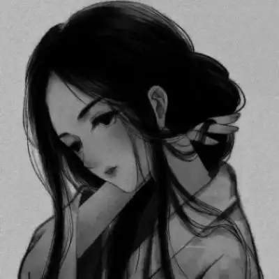 超霸气女生头像黑白二次元冷漠无情女生头像