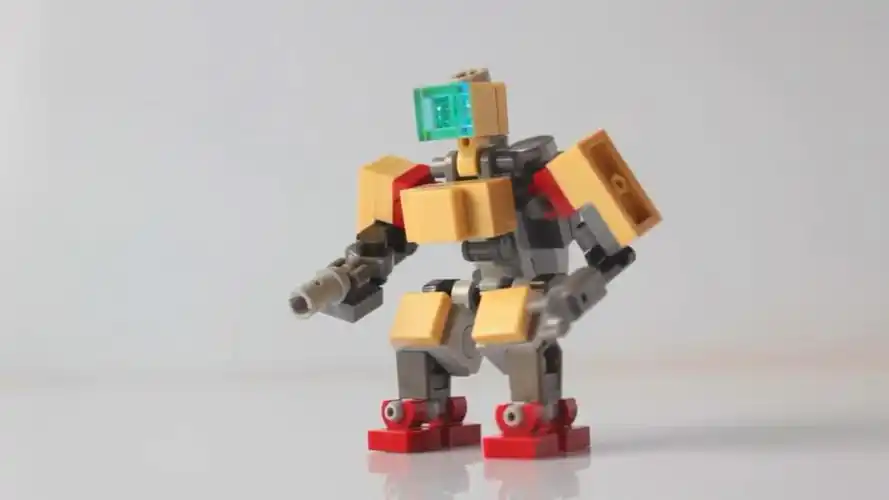 「diy乐高系列」学习如何组装迷你玩具机器人的方法,很简单