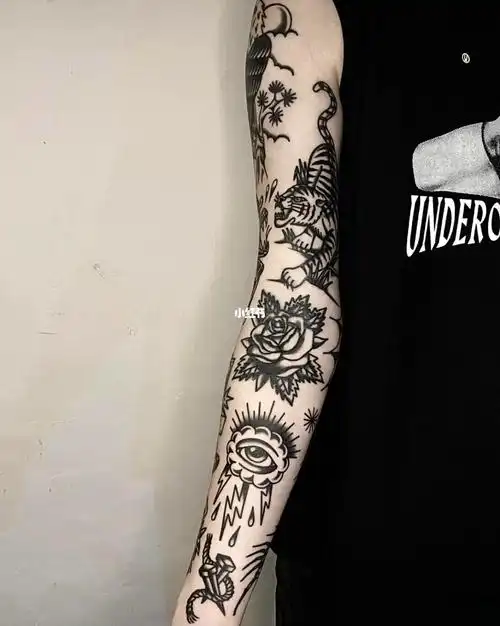 oldschool拼接花臂分享