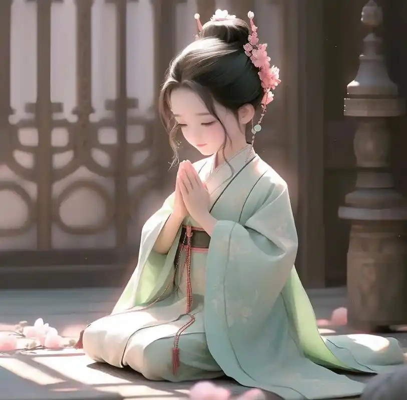 头像:双手合十,表达心中的祈愿,向天地万物传达爱与美好