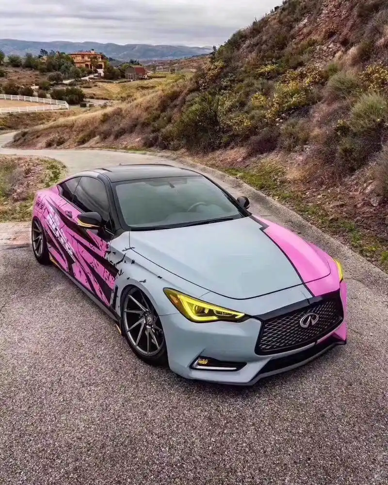 汽车改色贴膜 有一种改色叫双拼·有一种个性叫自我 英菲尼迪全新改色