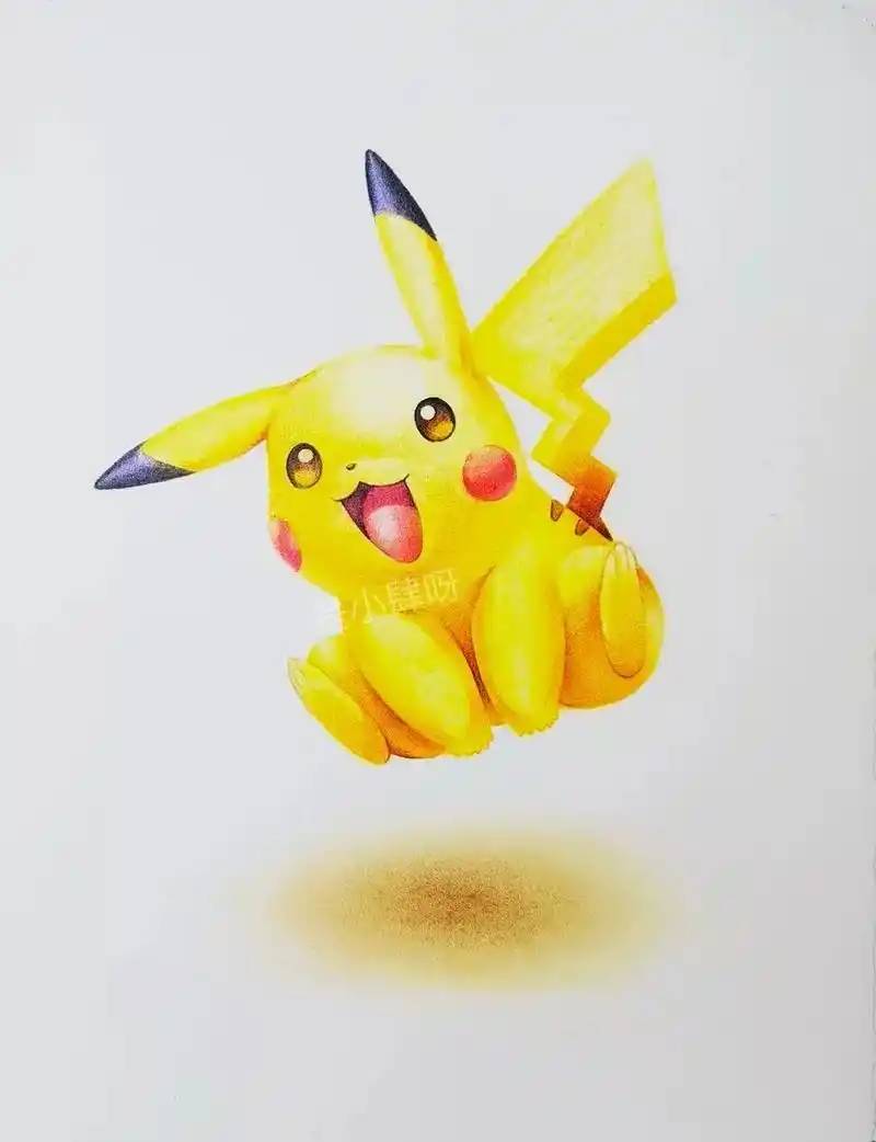 【彩铅】皮卡丘(过程图)
