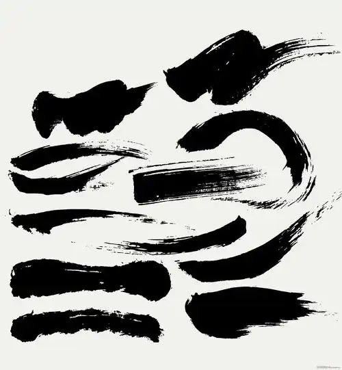 毛笔笔触psd分享