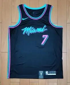 828282nike德拉季奇球衣 迈阿密热火队 南海岸配色 sw球