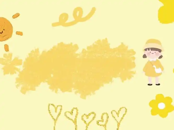 黄色系vlog片头素材