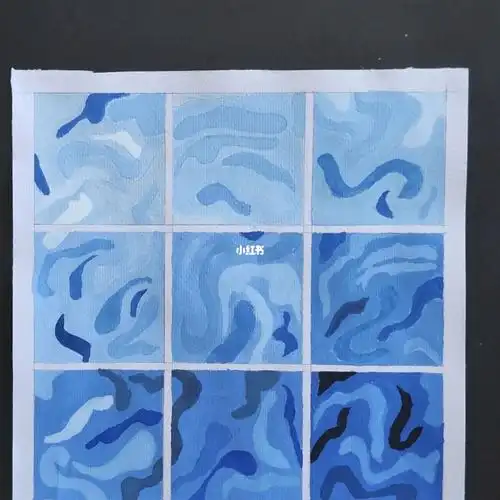 图案设计  #明度对比  #明度九调  #色彩练习  #九宫格