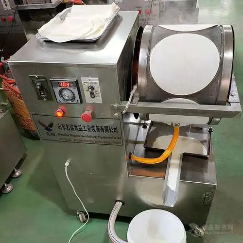 全自动仿手工烙饼机名诺小型春卷皮生产线多种加热方式