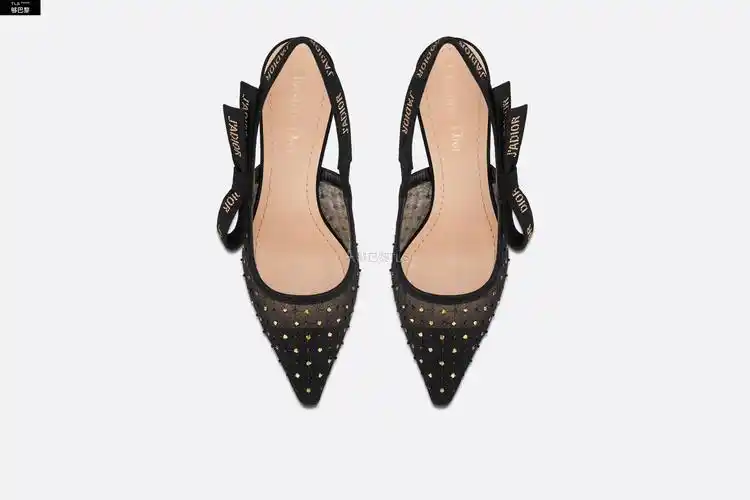 【包邮包税】 dior迪奥 21年春夏 女士 高跟鞋 露跟高跟鞋-黑色薄纱
