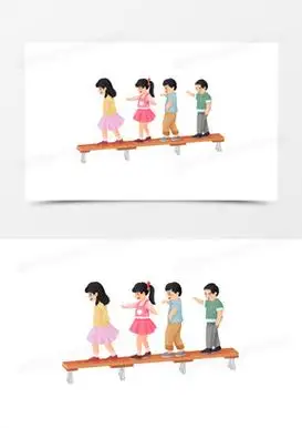 平衡木元素371卡通可爱幼儿园小朋友420幼儿园招生欢迎小朋友1252卡通